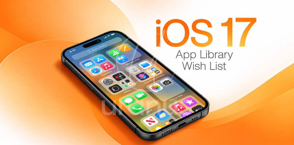 رابط کاربری iOS و ساختار دسته‌بندی در App Library آیفون
