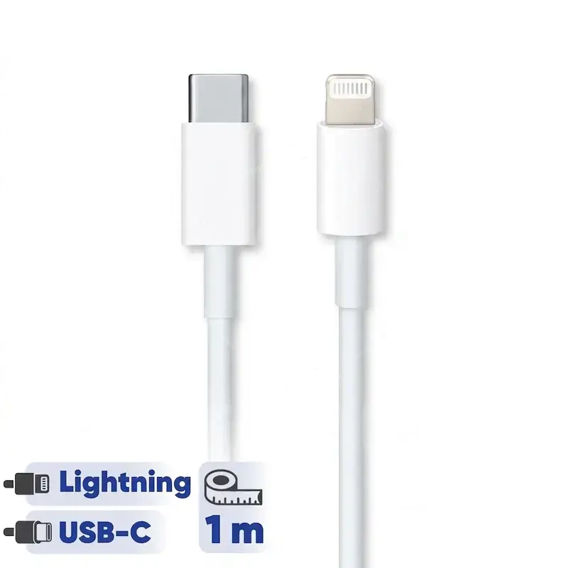 کابل USB-C به لایتنینگ اپل یک متری ایفون