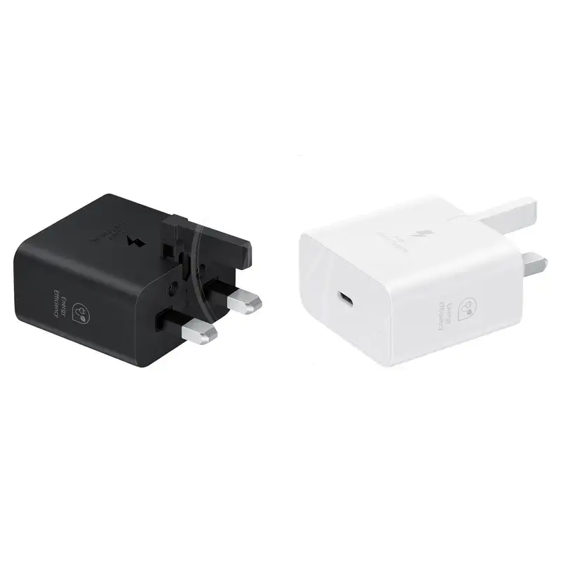 شارژر دیواری 25 وات سامسونگ مدل T2510، اتصال سه پین، درگاه خروجی USB-C